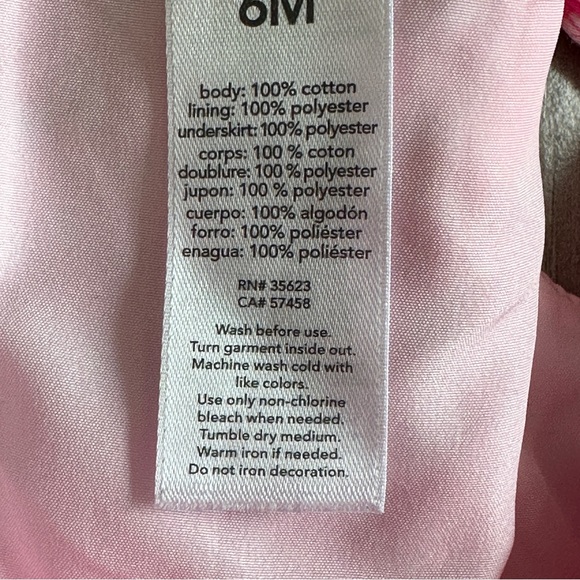 Carters Baby Girl Special Occasion Pink Summer sleeveless Dress Size 6 months - Picture 2 of 9